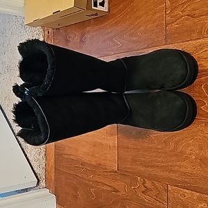 💕UGG Bow Classic Tall Winter Boots - Black